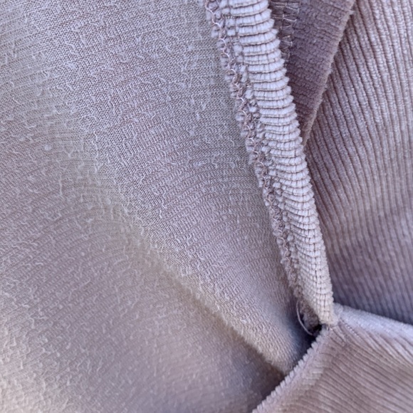 MIA & Tess Ribbed Velour Cowl Neck Tunic - Light Dusty Mauve - Picture 12 of 13